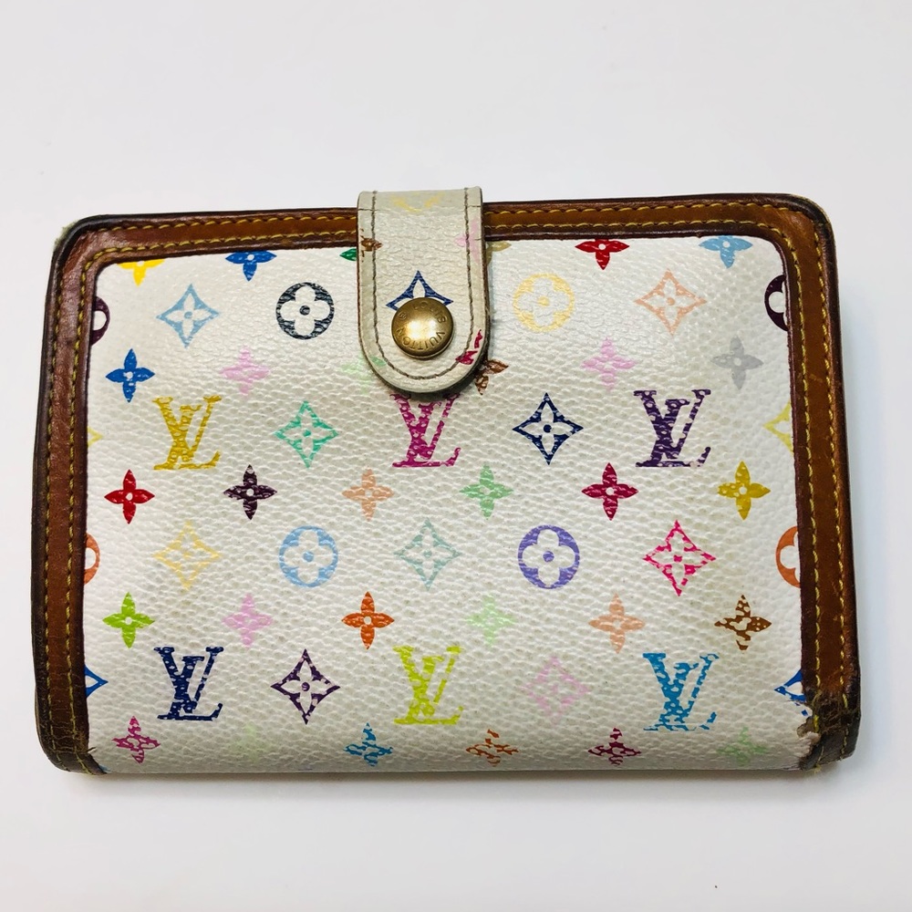 GENUINE LOUIS VUITTON Monogram Multicolor French Purse Wallet
